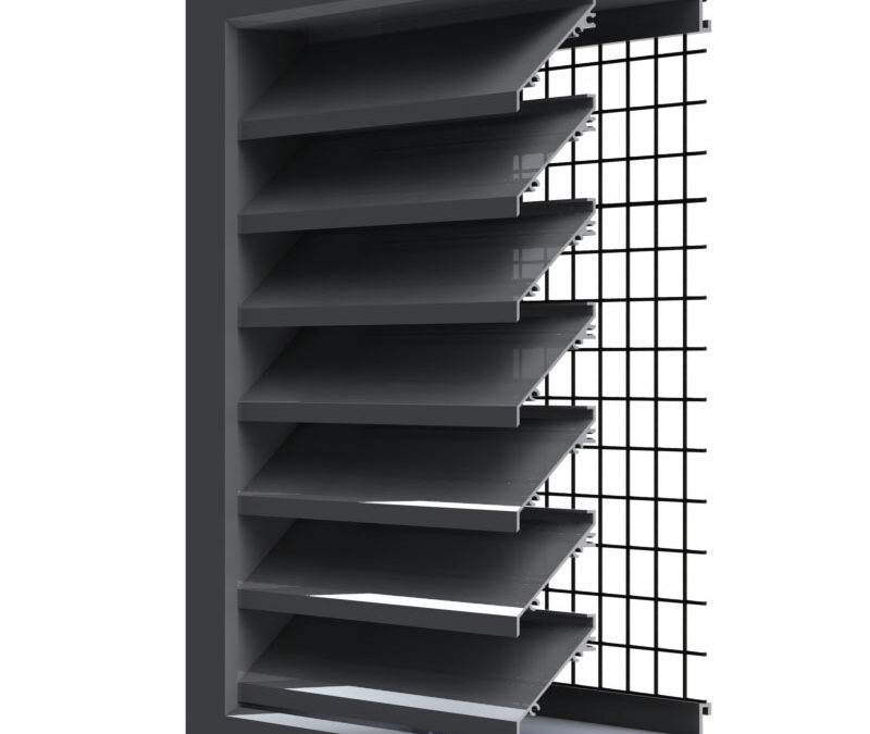 50mm Single Bank Weather Louvres