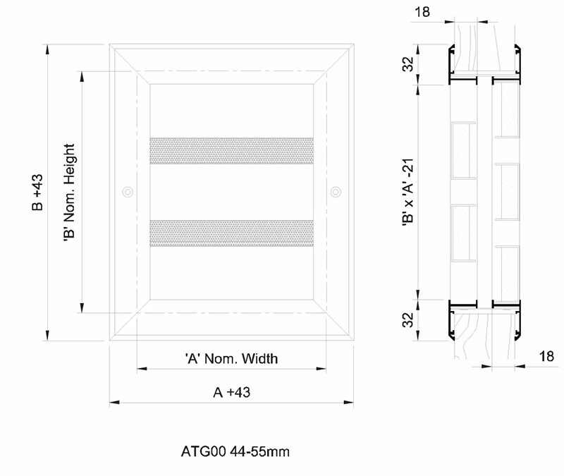 Acoustic Air Transfer Grilles